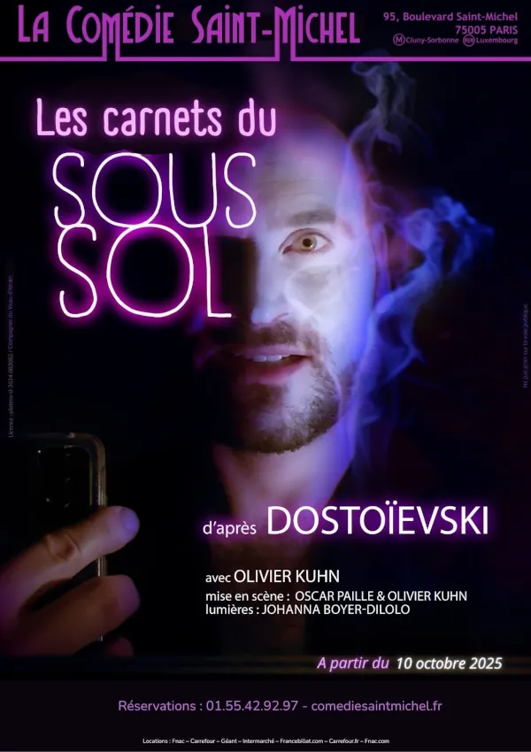 Flyer recto Les carnets du sous sol olivier kuhn